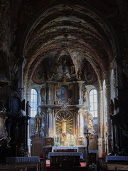 The interior of the church, Slovakia