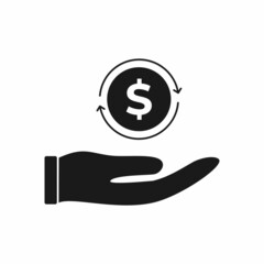 Pictograph of investment symbol. Vector illustration on a white background.