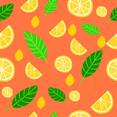 seamless pattern with fruits