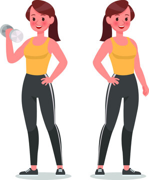 fitness woman doing exercise concept
