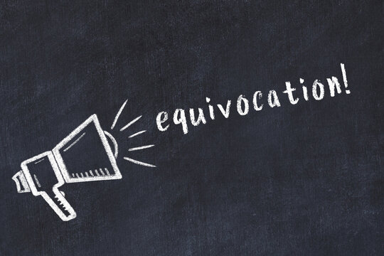 Chalk loudspeaker and inscription equivocation on black chalkboard