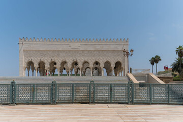 Fototapeta premium Mausoleum von Mohammed V. in Rabat, Marokko