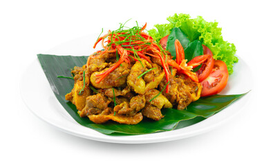 Chicken Spicy Yellow Curry Paste Southern Thai Food