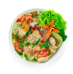 Spicy Soup with Pork Legs hot and Sour Good tasty Thai Food