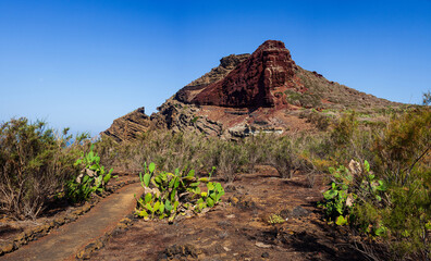 View of the famous mountain called Calcarella