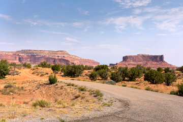 landscape in canyonlands National park in the united states of america