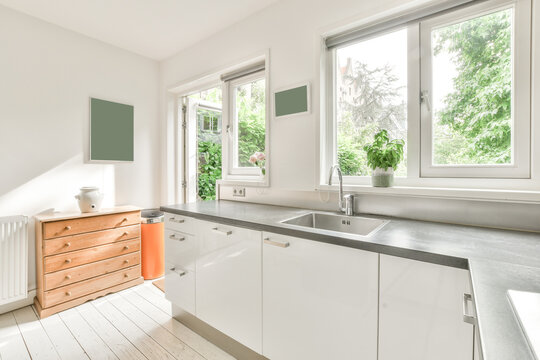 Design of contemporary kitchen interior