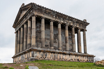 Fototapeta na wymiar Historical and architectural complex of Garni (1st century AD) in Armenia. Greco-Roman architecture.