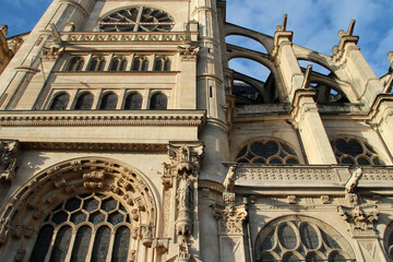 saint-eustache church in paris (france) 