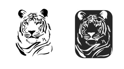 tiger head vector