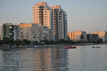 The beautiful Akti Olympion Beach Limassol in Cyprus
