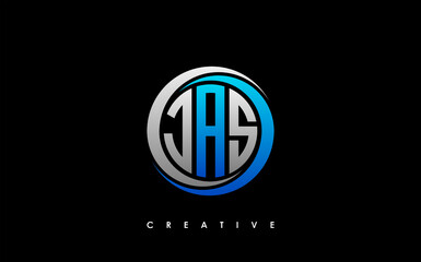 JAS Letter Initial Logo Design Template Vector Illustration