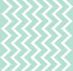 Simple pattern with abstract zigzag light blue and white lines, retro, art, design for decoration, wrapping paper, print, fabric or textile, cute wallpaper, modern texture, vector illustration