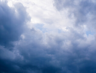 Blur soft dark blue white abstract background for technology concept.