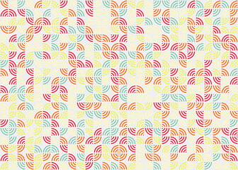 Abstract Geometric Pattern generative computational art illustration