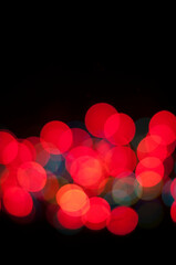 red bokeh background