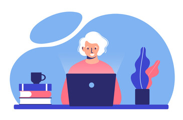 Blog creation concept illustration. Media creator and freelance article writer, blog copywriter and content creator. suitable for web design, banner, mobile app, landing page.