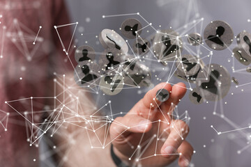 conference team work connection digital concept