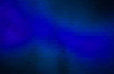 abstract tiangle pattern background in gradient black and blue color. abstract retro pattern of geometric shapes. colorful gradient mosaic backdrop.  rumpled triangular background.