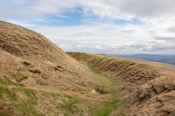 Malvern hills of England in the Autumn.