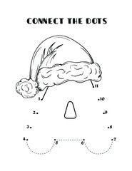 Christmas Alphabet Dot to Dot Tracing Worksheets For Preschoolers and Toddlers