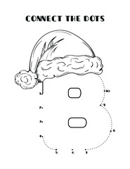 Christmas Alphabet Dot to Dot Tracing Worksheets For Preschoolers and Toddlers