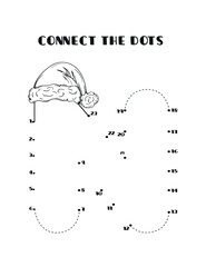 Christmas Alphabet Dot to Dot Tracing Worksheets For Preschoolers and Toddlers