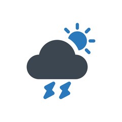 Cloud storm icon