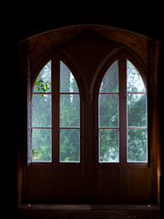 window in the old building