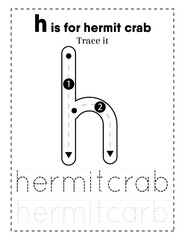 BIG Alphabet Letter Tracing Worksheet For Preschoolers and Toddlers