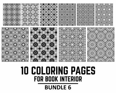 10 Coloring Pages for Book Interior Bundle 6