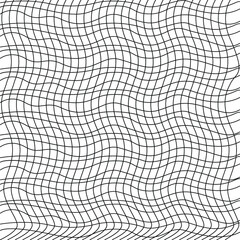 Repeating pattern with wavy lines. Black and white geometric pattern