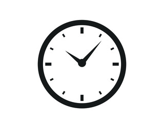 Clock icon. Simple clock illustration. 