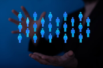 Business and communications group digital