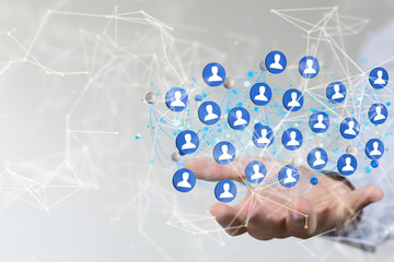 conference Digital Network and data concept 3d