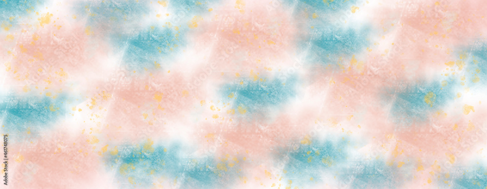 Poster abstract background with blurred spots and splashes of delicate shades. imitation of drawing with pa