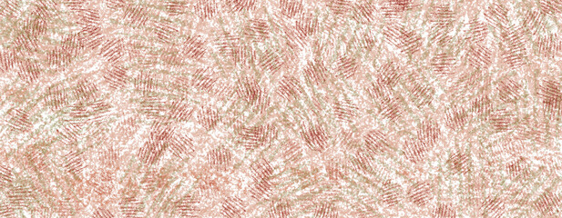 Fototapeta premium Small striped patches spread over the beige background to create an interesting pattern. Imitation of a drawing in watercolor. Abstract background. Copy space. 3d rendering. 3d illustration.