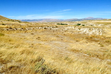 Paysage du plateau Andalou. Altiplano de Granada. Espagne.