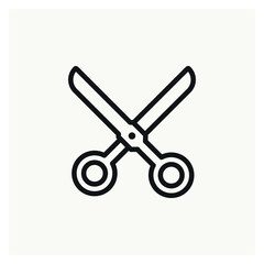 Scissors Cut Edit icon vector