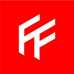FF initial logo vector image