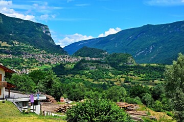 Italy-a view on the San Lorenzo Dorsino