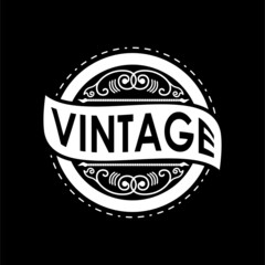 Vintage logos. rope, ornament and ribbon elements in a circle. Luxury vector Logo Template. Identity for your business company