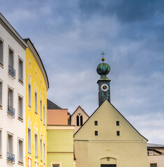 The charming old city of Passau, Lower Bavaria, Germany, Also known as the Dreiflüssestadt (