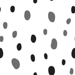 Hand drawn circles. Abstract geometric seamless pattern. Trendy texture. Background texture.