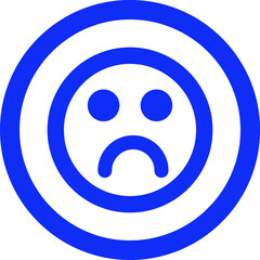 Sad Mood Vector icon that can easily modify or edit


