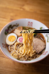 authentic tokyo style shoyu ramen noodle