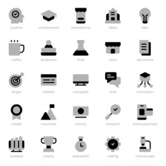 Start Up icon pack for your website design, logo, app, UI. Start Up icon duo tone design. Vector graphics illustration and editable stroke.