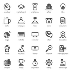 Start Up icon pack for your website design, logo, app, UI. Start Up icon outline design. Vector graphics illustration and editable stroke.