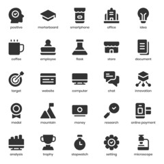 Start Up icon pack for your website design, logo, app, UI. Start Up icon glyph design. Vector graphics illustration and editable stroke.