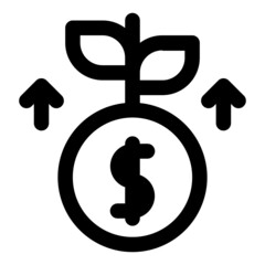 Investment plant icon